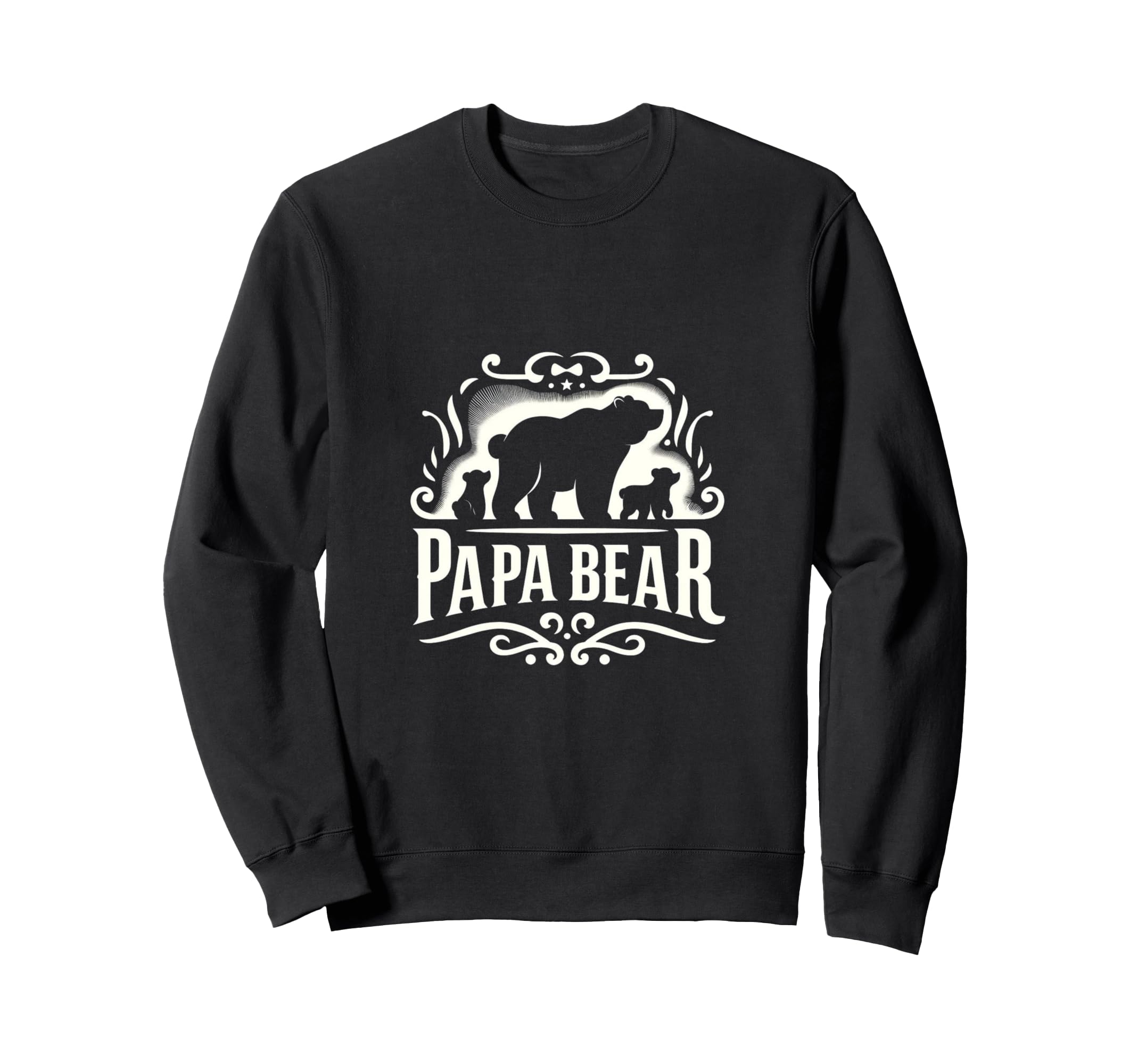 Mens Papa Bear And Cub Papa Bear Sweatshirt - Aesthetic Graphic Men Women - T-Shirt, Sweatshirt, Hoodie