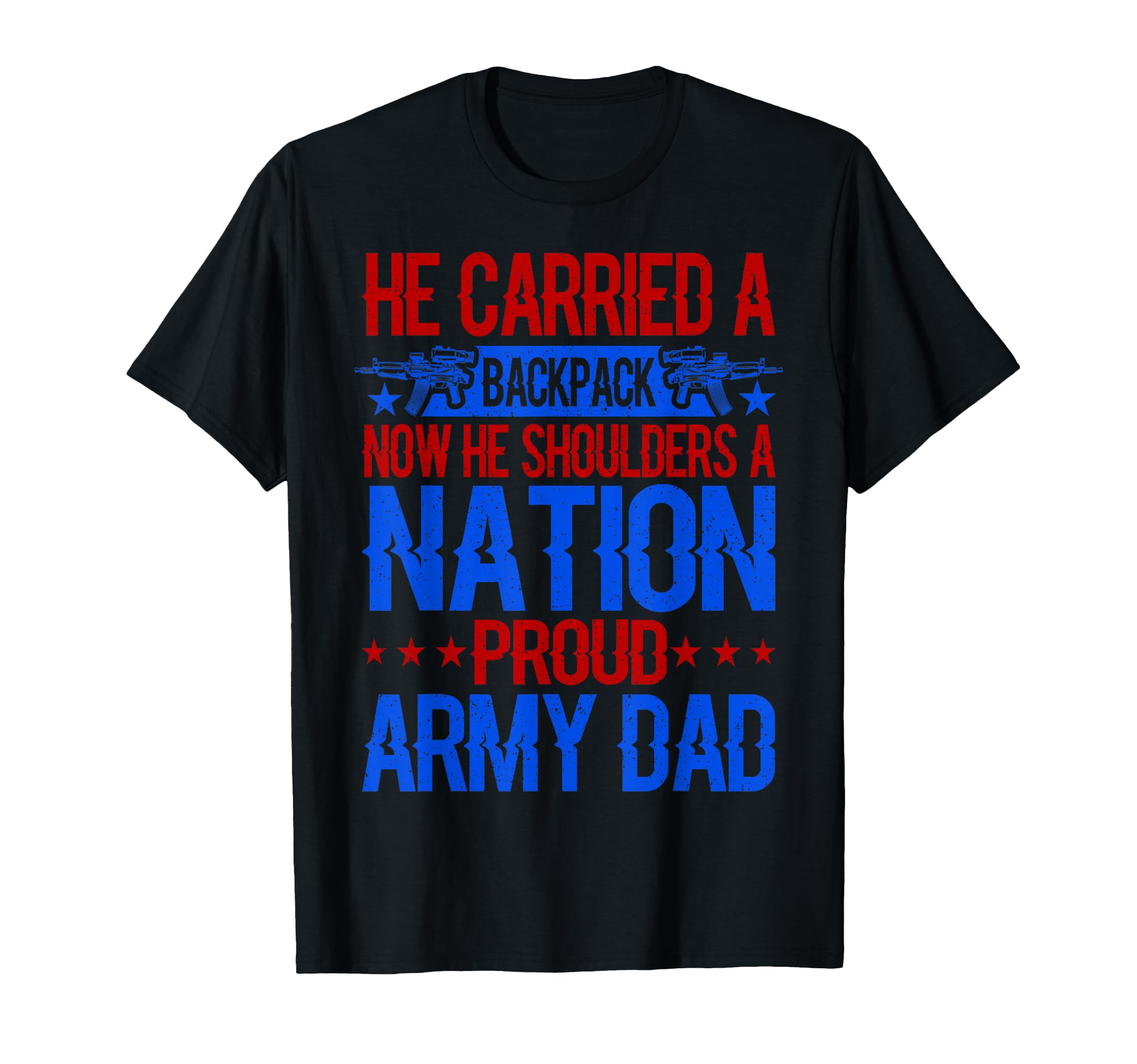 Proud Military Dad American Usa Flag T-Shirt - Unique Graphic Unisex - T-Shirt, Sweatshirt, Hoodie