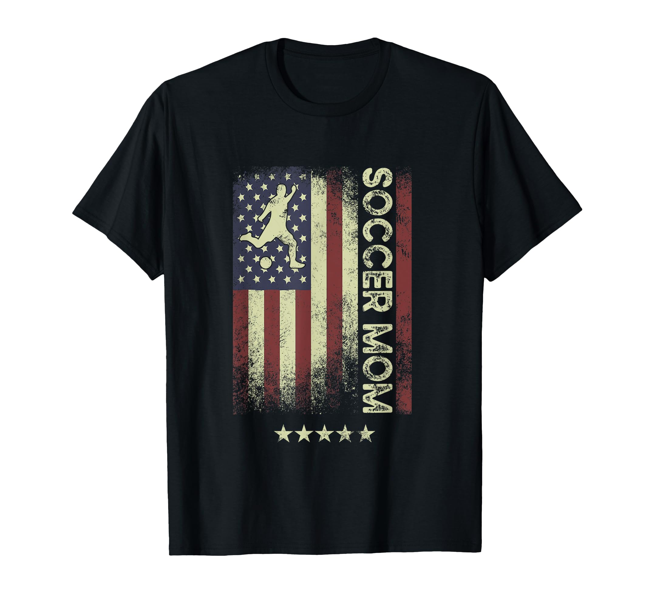 Usa American Flag Soccer Mom T-Shirt - Minimalist Print Unisex - T-Shirt, Sweatshirt, Hoodie