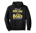 Proud Step Dad Two 2023 Graduate Class 2023 Hoodie - Trendy Graphic Unisex - T-Shirt, Sweatshirt, Hoodie