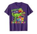 Step Dad Birthday T Rex Rawr Dinosaur T-Shirt - Novelty Apparel Unisex - T-Shirt, Sweatshirt, Hoodie