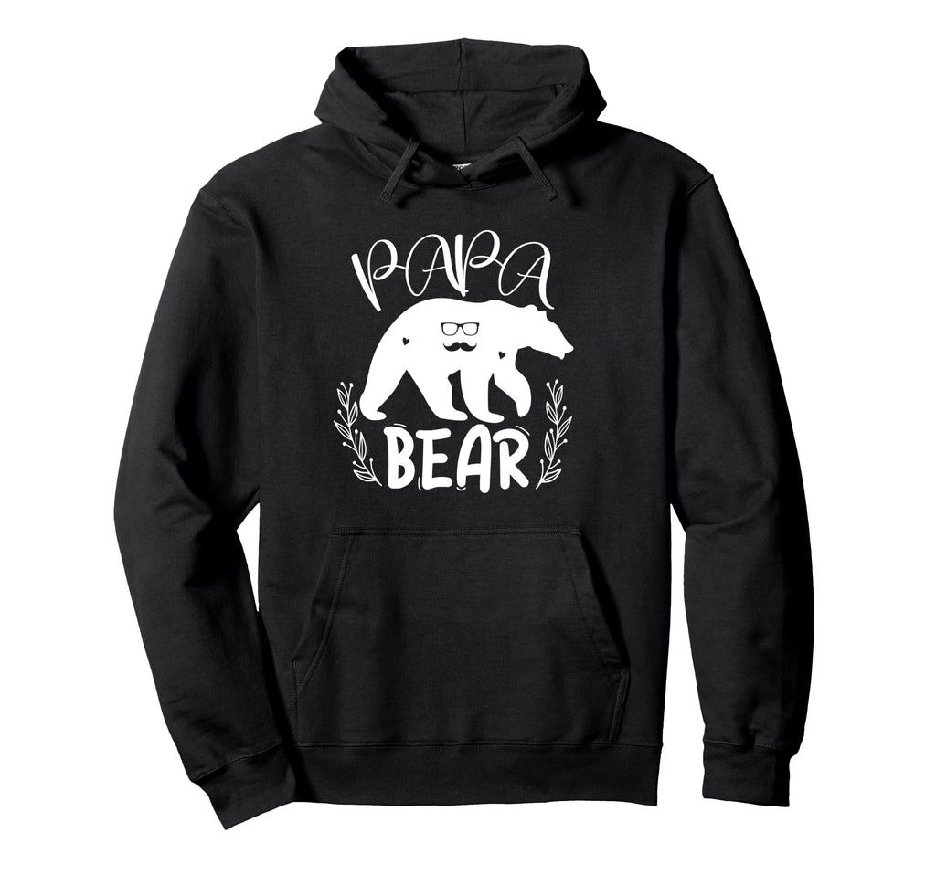 Mens Funny Papa Bear Dads Birthday Hoodie - Novelty Apparel for Adults - T-Shirt, Sweatshirt, Hoodie