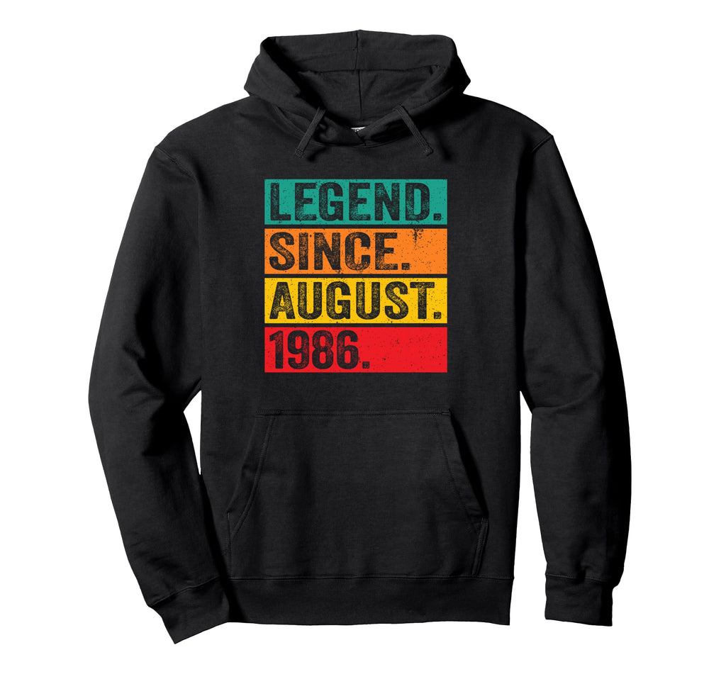 Legend Since August 1986 40Th Hoodie - Casual Everyday Wear Unisex - T-Shirt, Sweatshirt, Hoodie