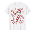 Candy Cane Santa Hat And Lights T-Shirt - Streetwear Style Unisex - T-Shirt, Sweatshirt, Hoodie