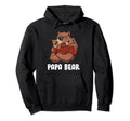 Papa Bear Papa Siblings Daughter Son Hoodie - Streetwear Style for Adults - T-Shirt, Sweatshirt, Hoodie