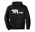 Daddy Bear 2 Two Cubs Dad Father Papa Gift Hoodie - Minimalist Print Unisex - T-Shirt, Sweatshirt, Hoodie