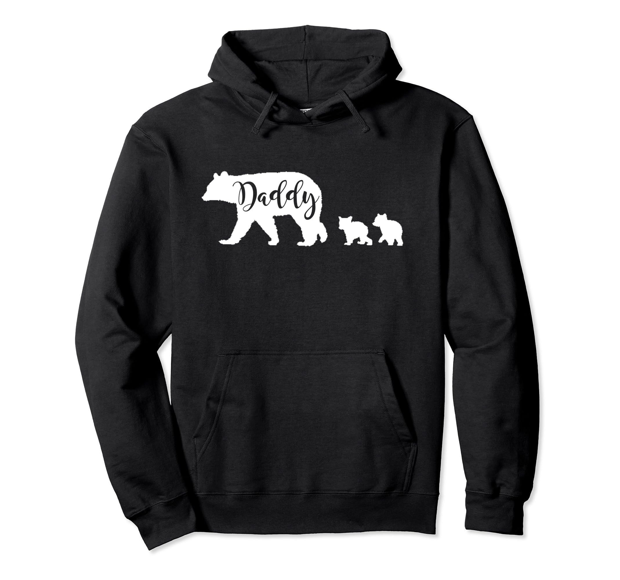 Daddy Bear 2 Two Cubs Dad Father Papa Gift Hoodie - Minimalist Print Unisex - T-Shirt, Sweatshirt, Hoodie