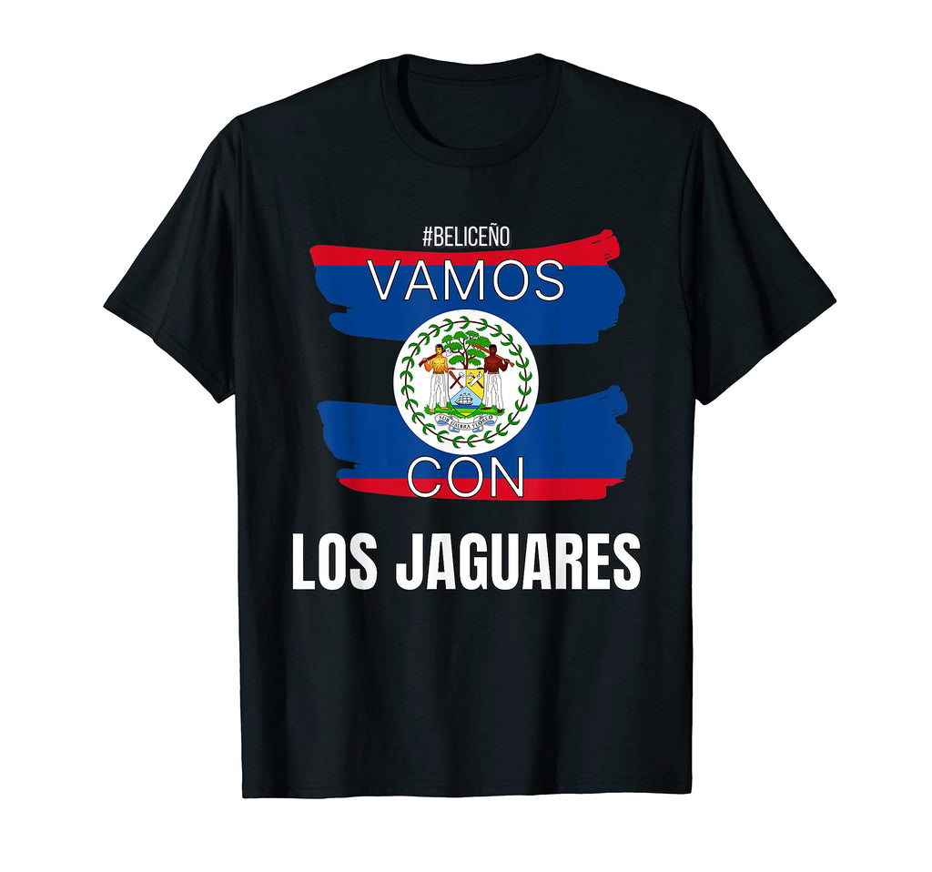 Belice Vamos Con Los Jaguares Futbol T-Shirt - Minimalist Print Men Women - T-Shirt, Sweatshirt, Hoodie