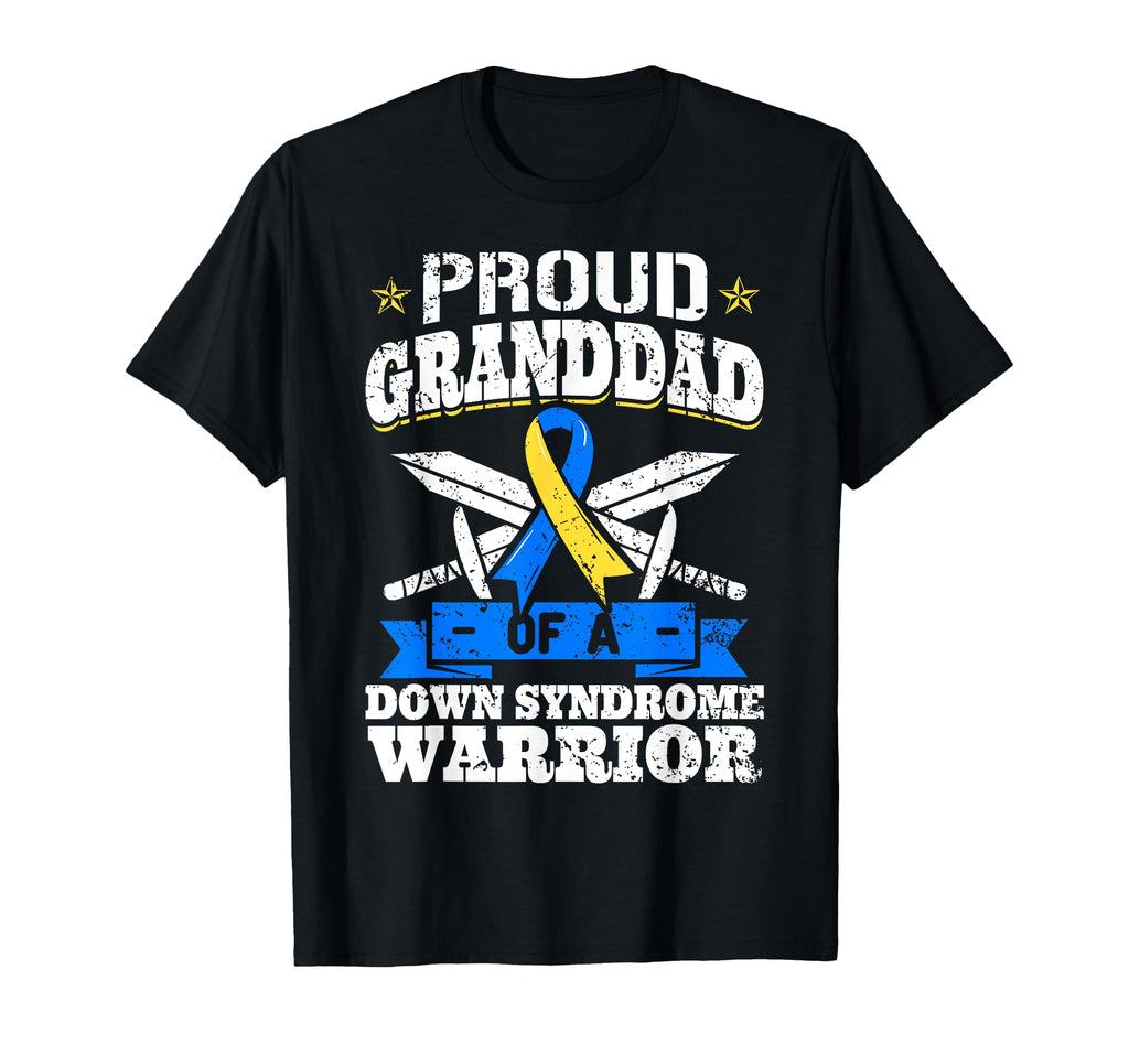 Proud Granddad Down Syndrome T-Shirt - Fun Novelty Design Men Women - T-Shirt, Sweatshirt, Hoodie