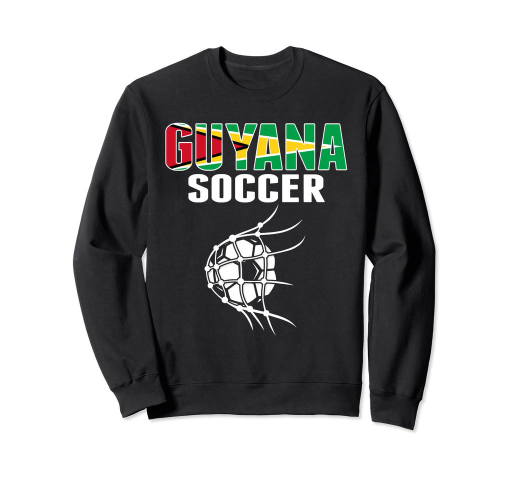 Guyana Soccer Ball Net Guyanese Sweatshirt - Aesthetic Graphic Men Women - T-Shirt, Sweatshirt, Hoodie