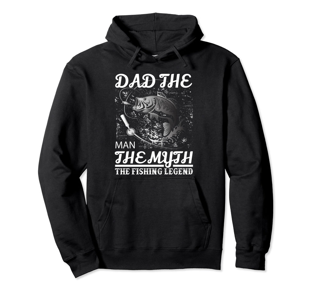 Dad Myth Fishing Legend Fishing Lover Hoodie - Streetwear Style for Adults - T-Shirt, Sweatshirt, Hoodie