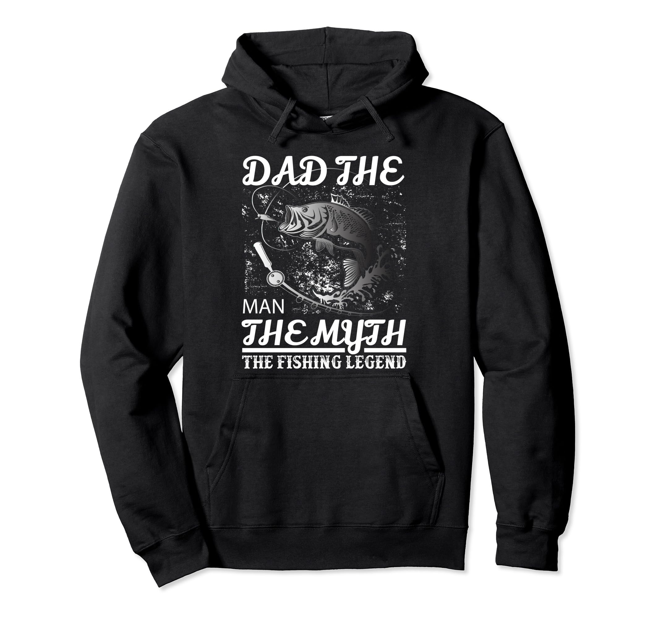 Dad Myth Fishing Legend Fishing Lover Hoodie - Streetwear Style for Adults - T-Shirt, Sweatshirt, Hoodie