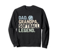 Dad Grandpa Softball Legend Player Sweatshirt - Minimalist Print Unisex - T-Shirt, Sweatshirt, Hoodie