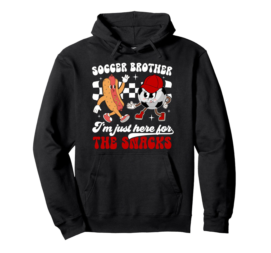 Soccer Brother Soccer Player Groovy Hoodie - Unique Graphic for Adults - T-Shirt, Sweatshirt, Hoodie