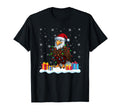 Eagle Santa Hat Tree Light Pajama T-Shirt - Novelty Apparel Men Women - T-Shirt, Sweatshirt, Hoodie