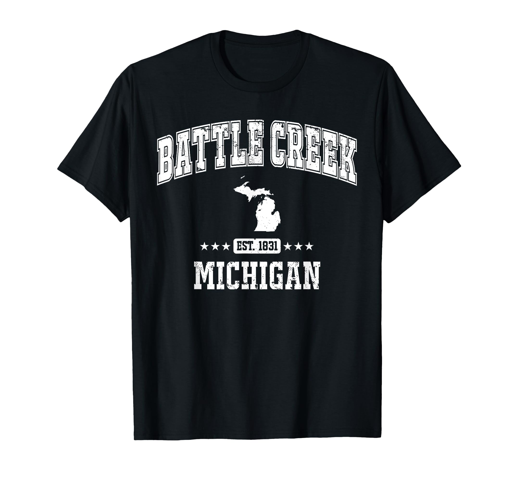 Battle Creek Michigan Mi Sports Athletic T-Shirt - Novelty Apparel Unisex - T-Shirt, Sweatshirt, Hoodie
