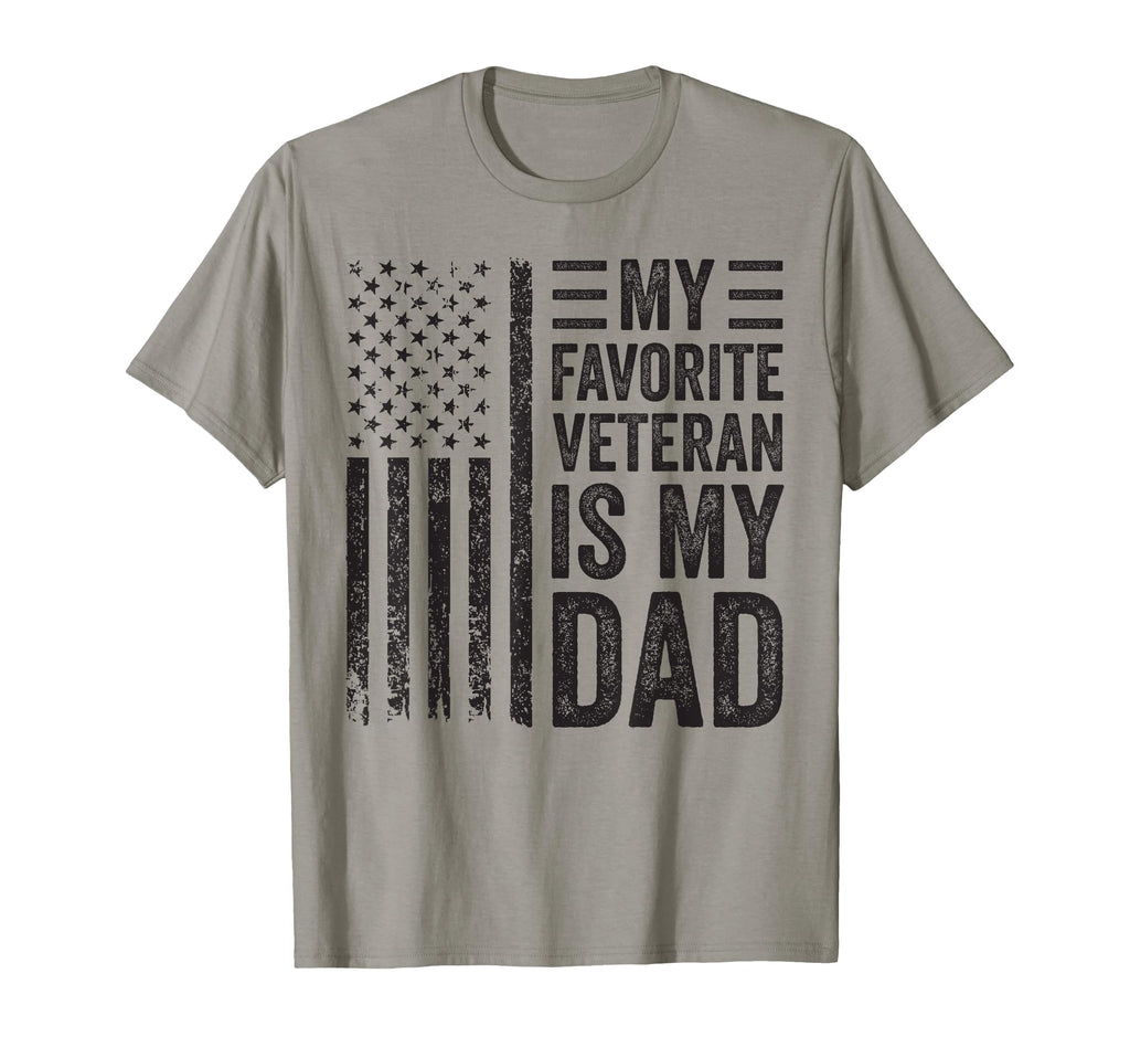 My Favorite Veteran Is My Dad T-Shirt - Minimalist Print Men Women - T-Shirt, Sweatshirt, Hoodie
