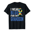 Grandpa Grandma I Wear Blue My Grandson T-Shirt - Custom Art Print Unisex - T-Shirt, Sweatshirt, Hoodie