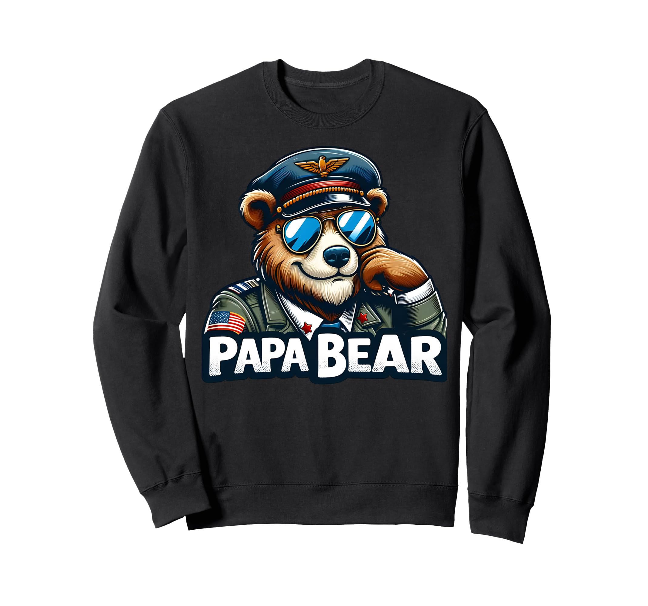 Papa Bear Gifts Funny Birthday Fun Sweatshirt - Unique Graphic Men Women - T-Shirt, Sweatshirt, Hoodie