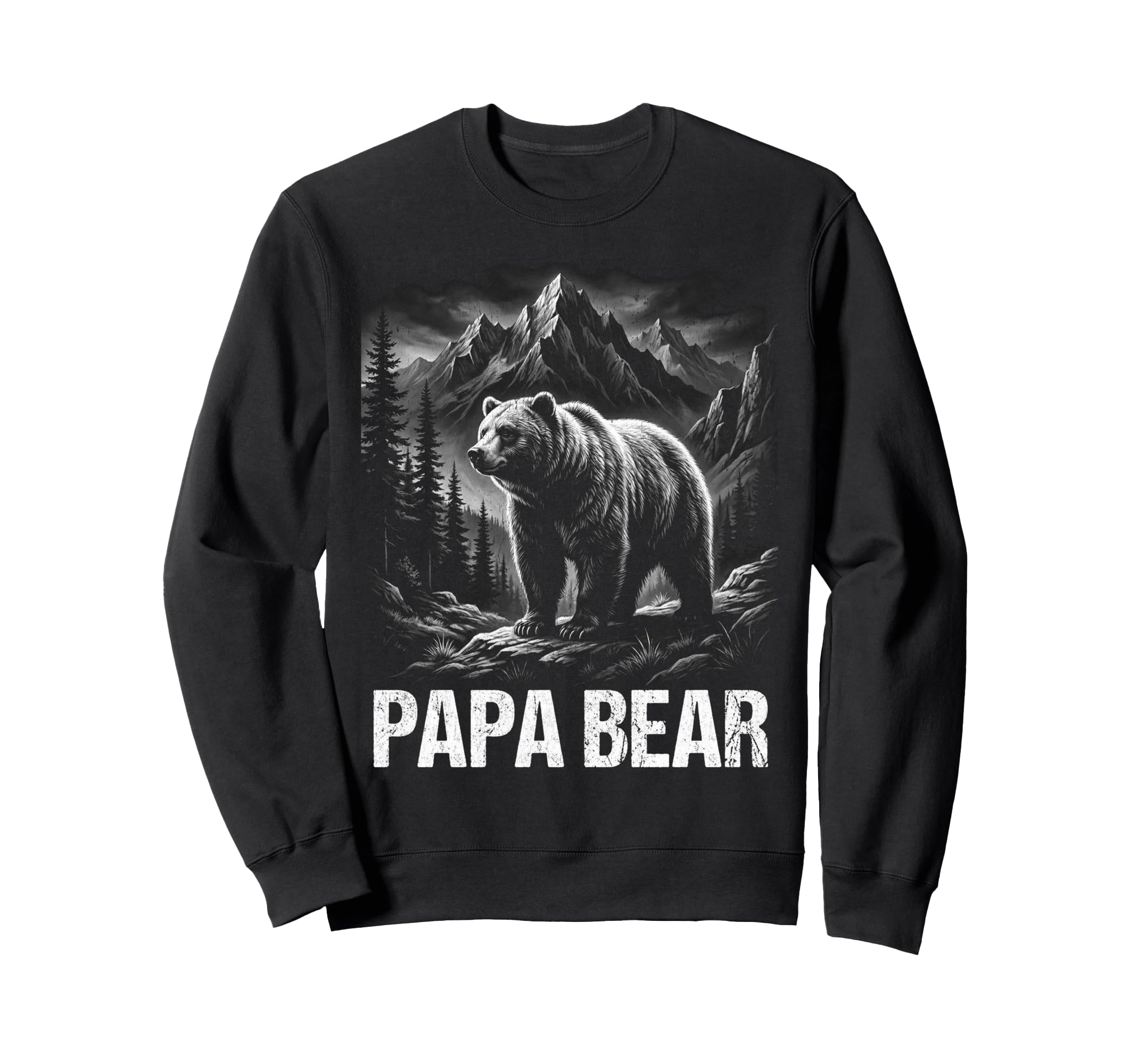 Papa Bear Family Matching Dad Sweatshirt - Novelty Apparel Unisex - T-Shirt, Sweatshirt, Hoodie