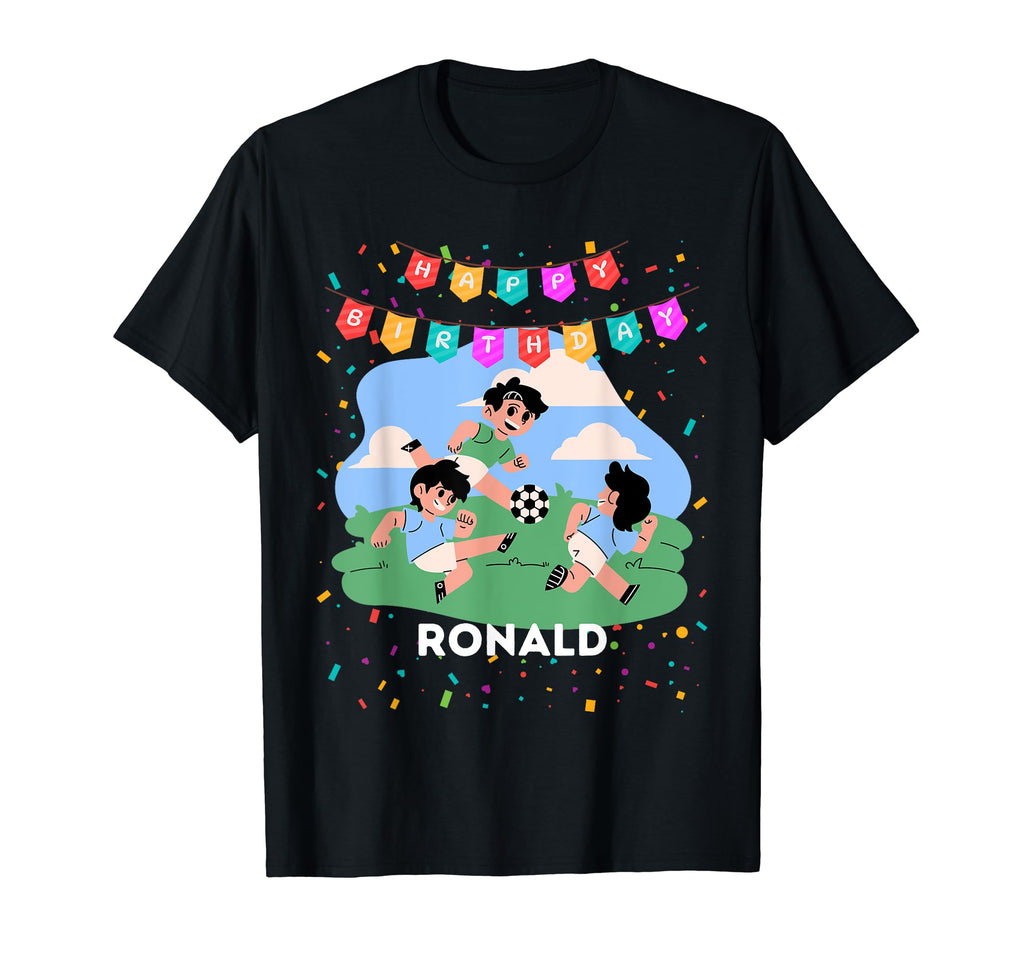 Birthday Ronald Soccer Theme Party T T-Shirt - Graphic Print for Adults - T-Shirt, Sweatshirt, Hoodie