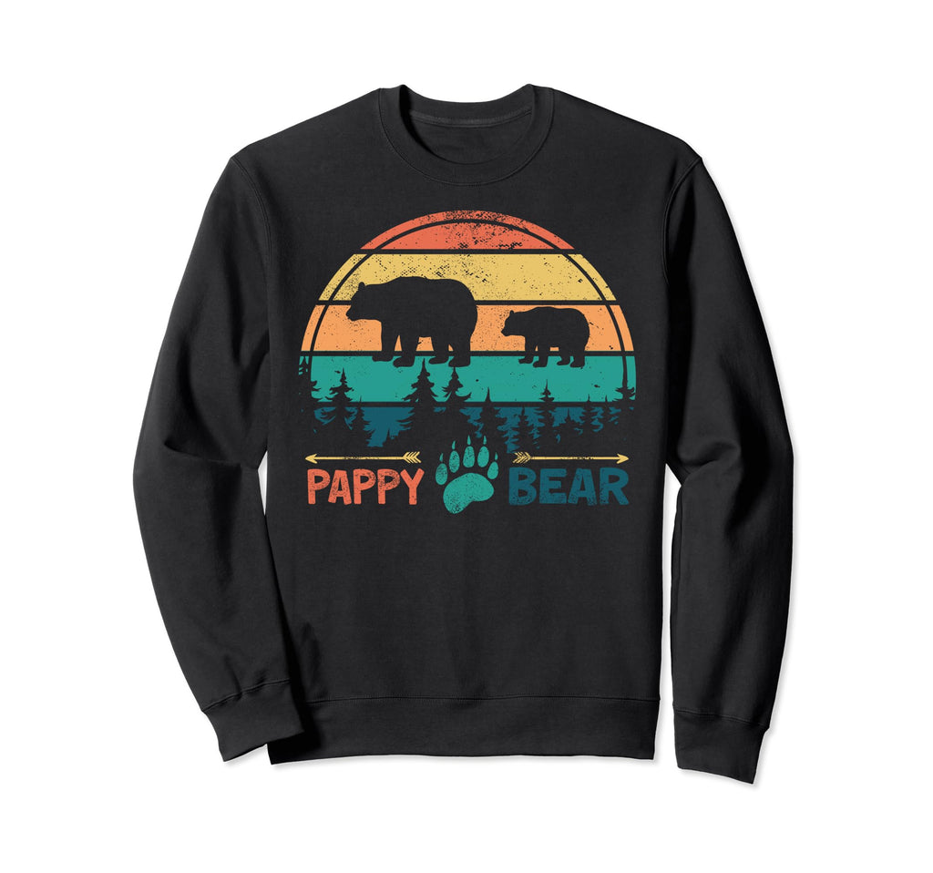 Pappy Bear Fathers Day Grandpa Bear Sweatshirt - Graphic Print Men Women - T-Shirt, Sweatshirt, Hoodie