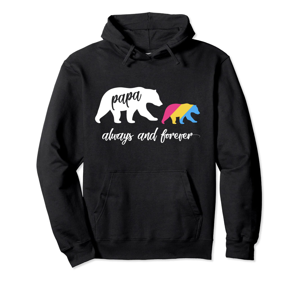Pansexual Papa Bear Gift Hoodie - Unique Graphic for Adults - T-Shirt, Sweatshirt, Hoodie