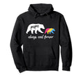 Pansexual Papa Bear Gift Hoodie - Unique Graphic for Adults - T-Shirt, Sweatshirt, Hoodie