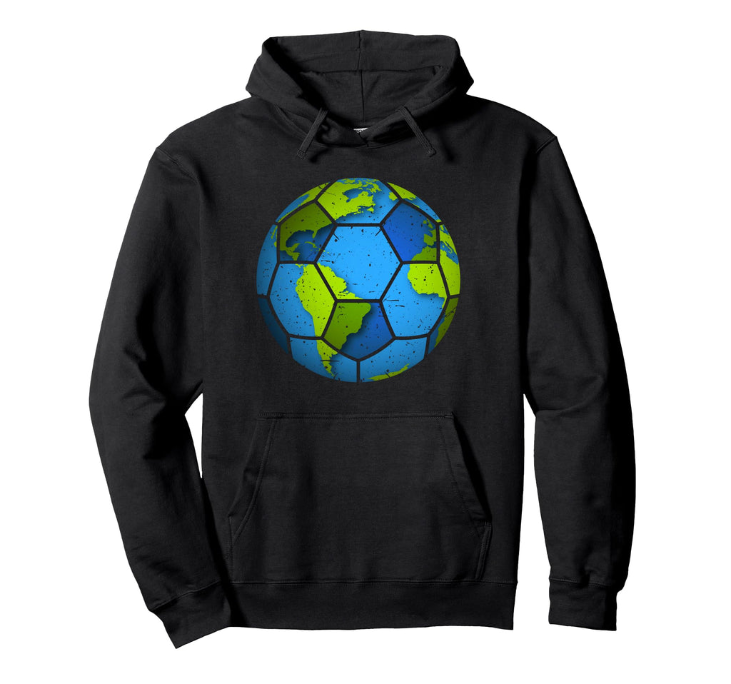 Earth Soccer Ball Earth Day Favors Funny Hoodie - Aesthetic Graphic Unisex - T-Shirt, Sweatshirt, Hoodie