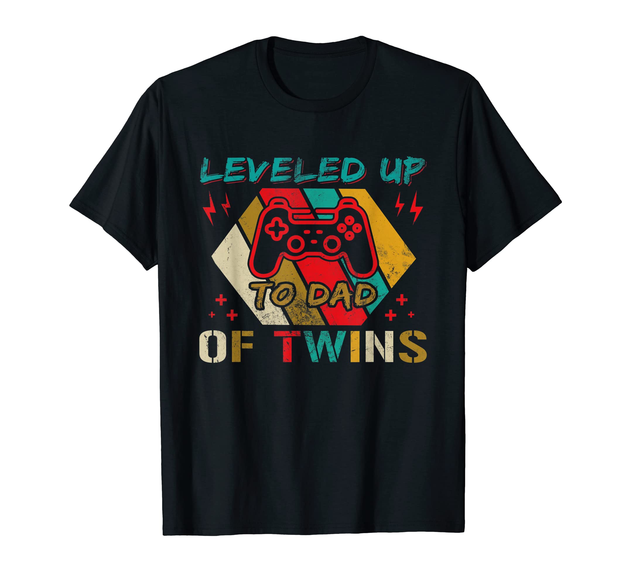 Leveled Up To Dad Twins Video Gamer T-Shirt - Streetwear Style Men Women - T-Shirt, Sweatshirt, Hoodie
