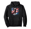 Usa Patriotic Soccer Lover Dad Coach Hoodie - Custom Art Print Unisex - T-Shirt, Sweatshirt, Hoodie