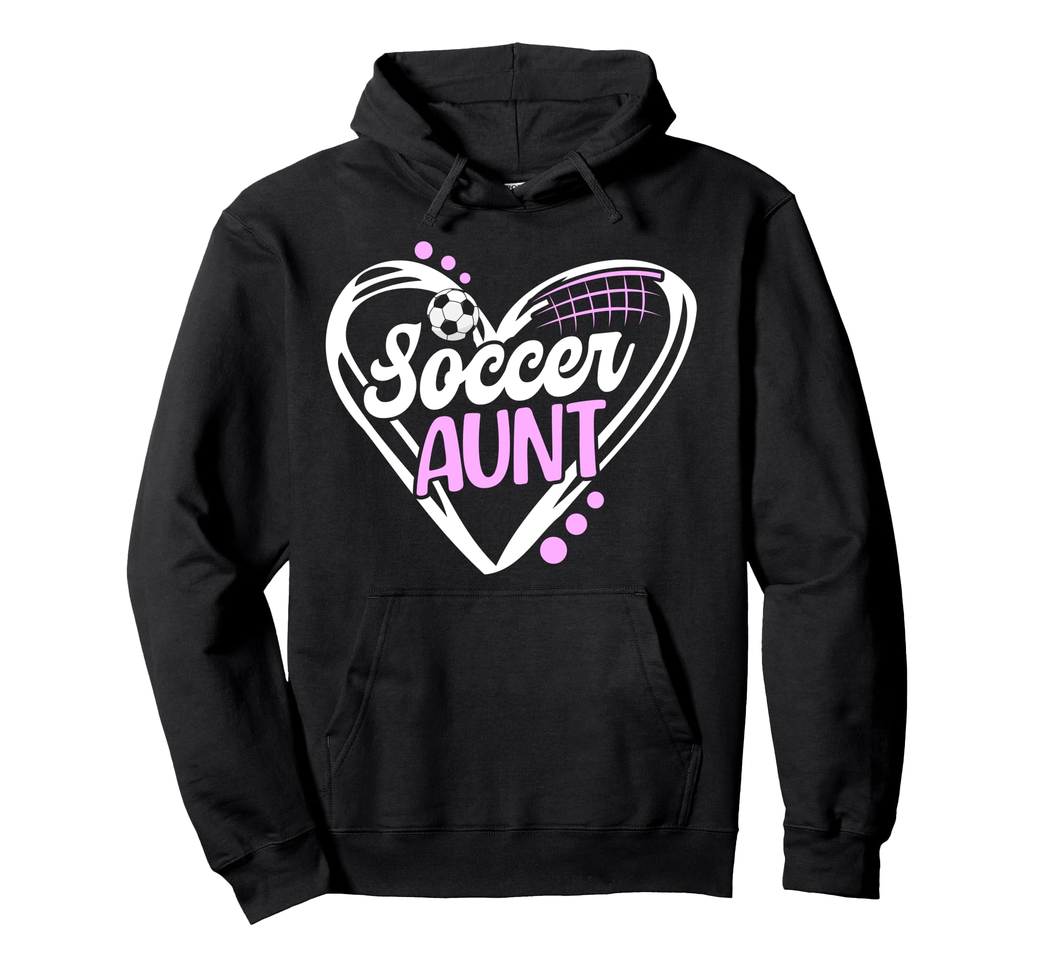 Soccer Aunt Heart Aunt Soccer Player Hoodie - Aesthetic Graphic Unisex - T-Shirt, Sweatshirt, Hoodie