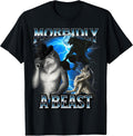 Funny Alpha Wolf Meme Morbidly A Beast Bootleg - Adult & Kids T-Shirts, Sweatshirts & Hoodies apparel design preview 1