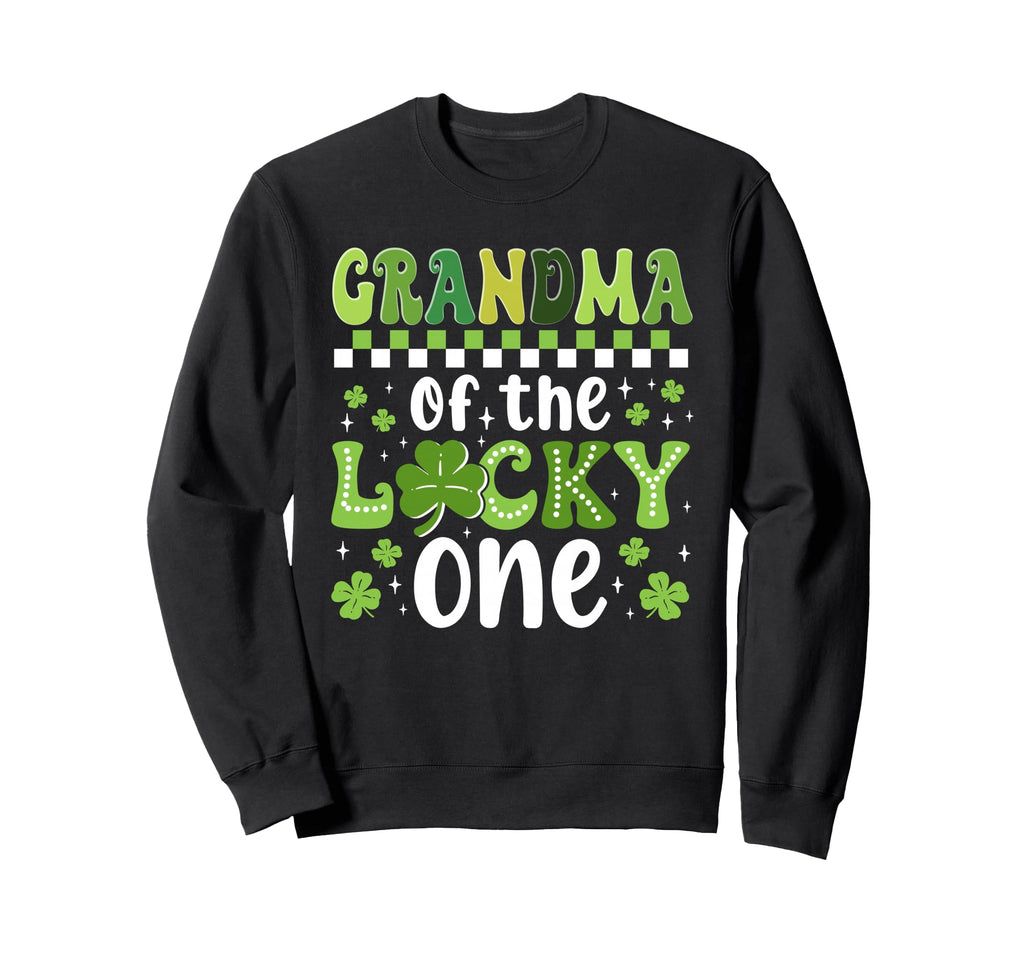 Grandma Lucky One First Birthday Sweatshirt - Minimalist Print Men Women - T-Shirt, Sweatshirt, Hoodie