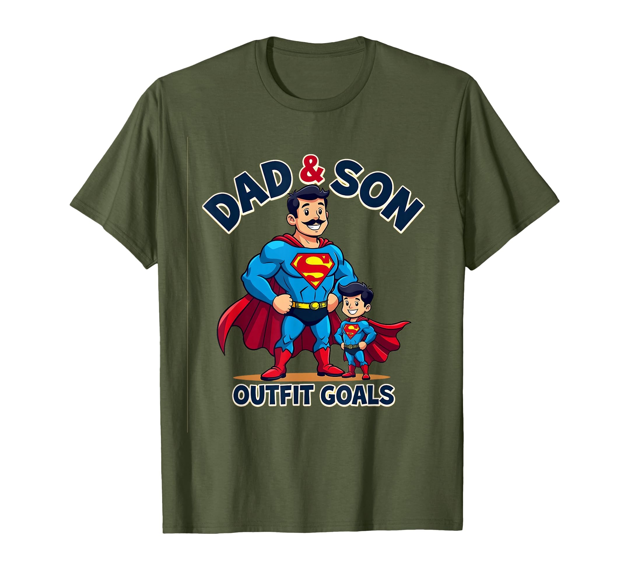 Dad Son Outfit Goals Matching T-Shirt - Aesthetic Graphic Men Women - T-Shirt, Sweatshirt, Hoodie