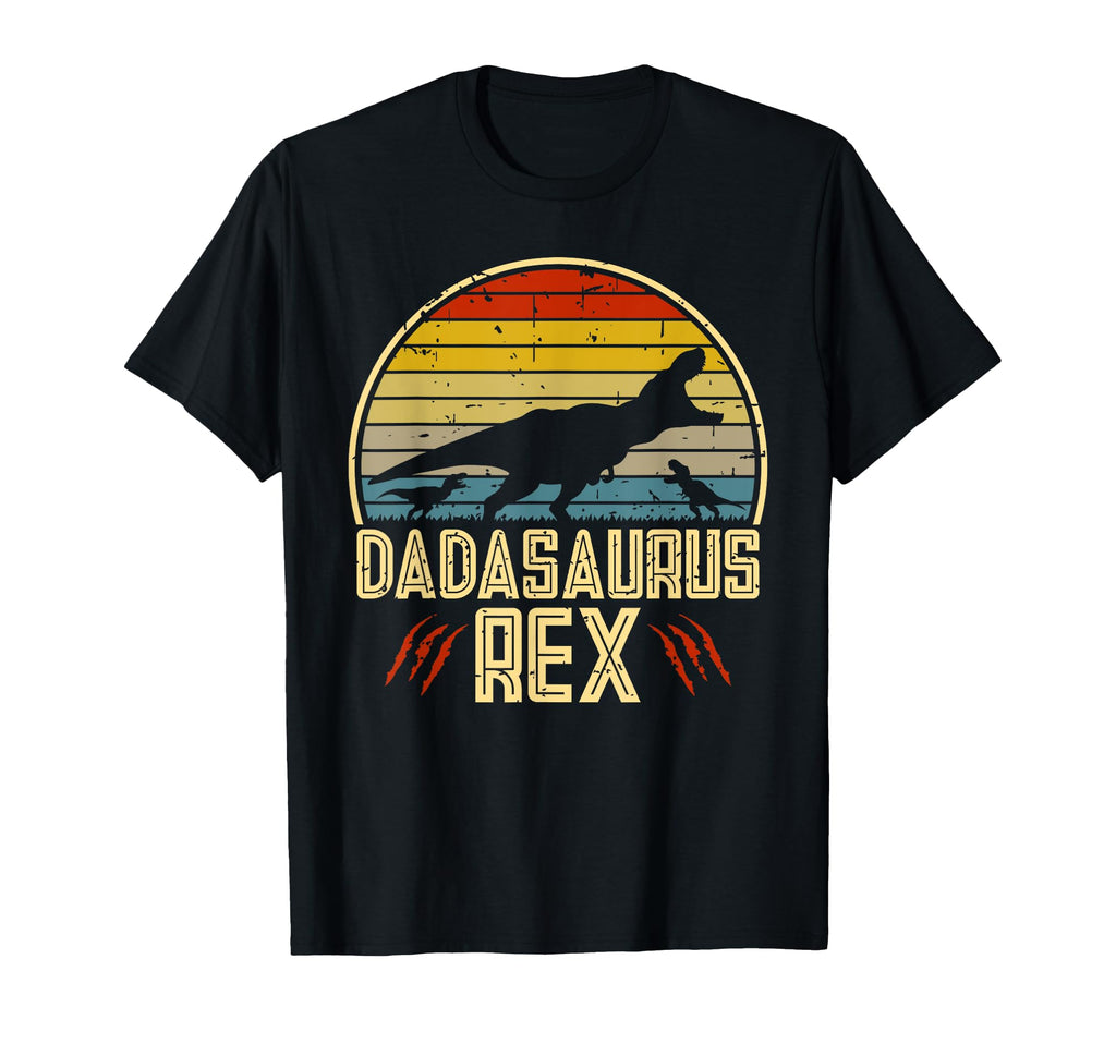 Dadasaurus Rex Sunset Funny Gift Dad 2 T-Shirt - Streetwear Style Unisex - T-Shirt, Sweatshirt, Hoodie