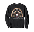 Soccer Nonna Boho Rainbow Funny Soccer Sweatshirt - Unique Graphic Unisex - T-Shirt, Sweatshirt, Hoodie