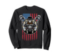 Biker Dad American Us Flag Sweatshirt - Graphic Print for Adults - T-Shirt, Sweatshirt, Hoodie