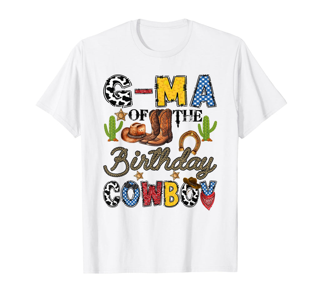 G Ma Birthday Cowboy Western Birthday T-Shirt - Graphic Print for Adults - T-Shirt, Sweatshirt, Hoodie