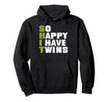 Shit So Happy I Have Twins Funny Hoodie - Trendy Graphic for Adults - T-Shirt, Sweatshirt, Hoodie