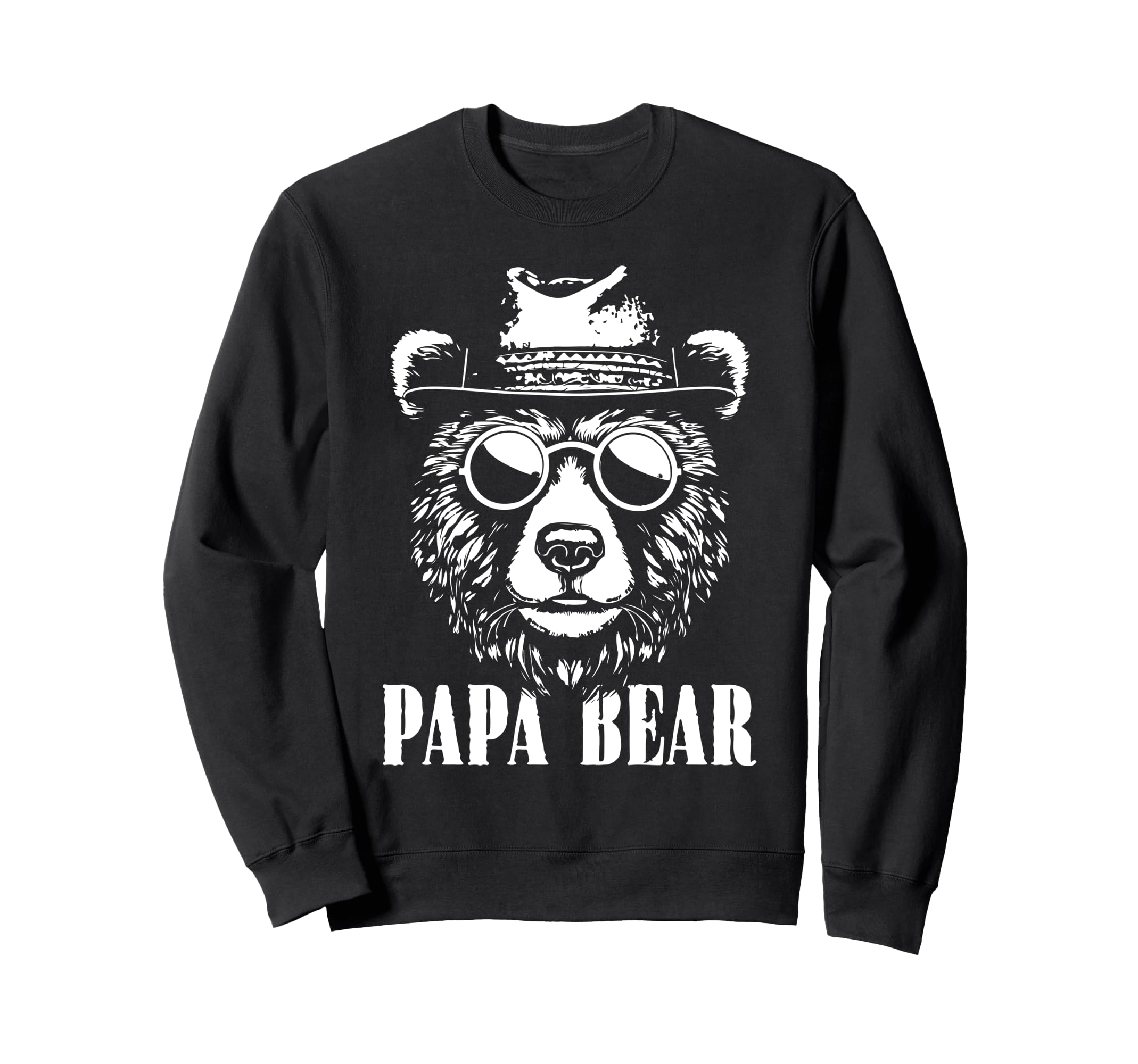 Papa Bear Sunglass Funny Fathers Day Sweatshirt - Trendy Graphic Men Women - T-Shirt, Sweatshirt, Hoodie