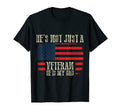 Veteran He Is My Dad American Flag T-Shirt - Custom Art Print Unisex - T-Shirt, Sweatshirt, Hoodie