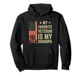 My Favorite Veteran Is My Grandpa Hoodie - Graphic Print for Adults - T-Shirt, Sweatshirt, Hoodie