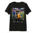 Funny Raccoon Iraq Soccer Fan Futbol Tri T-Shirt - Graphic Print Unisex - T-Shirt, Sweatshirt, Hoodie