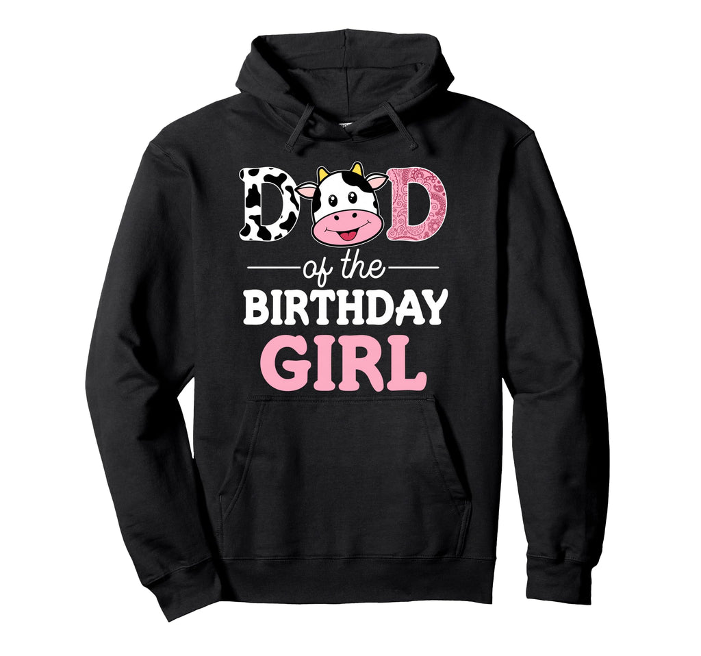 Dad Birthday Farm Cow Daddy Papa 1St Hoodie - Graphic Print Unisex - T-Shirt, Sweatshirt, Hoodie