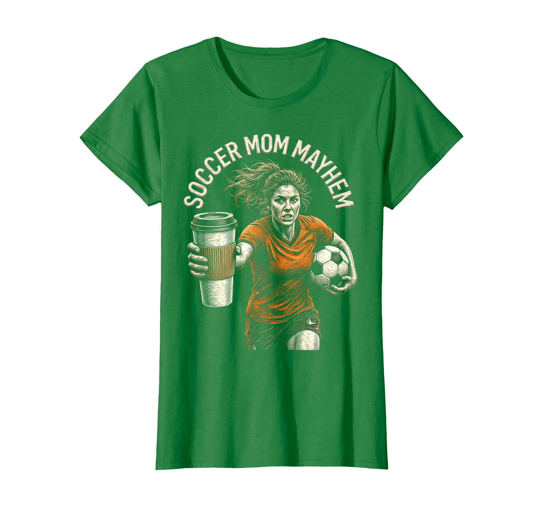 Soccer Mom Mayhem Funny Sports T-Shirt - Casual Everyday Wear for Adults - T-Shirt, Sweatshirt, Hoodie