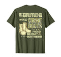 My Girlfriend Wears Combat Boots Proud T-Shirt - Minimalist Print Unisex - T-Shirt, Sweatshirt, Hoodie
