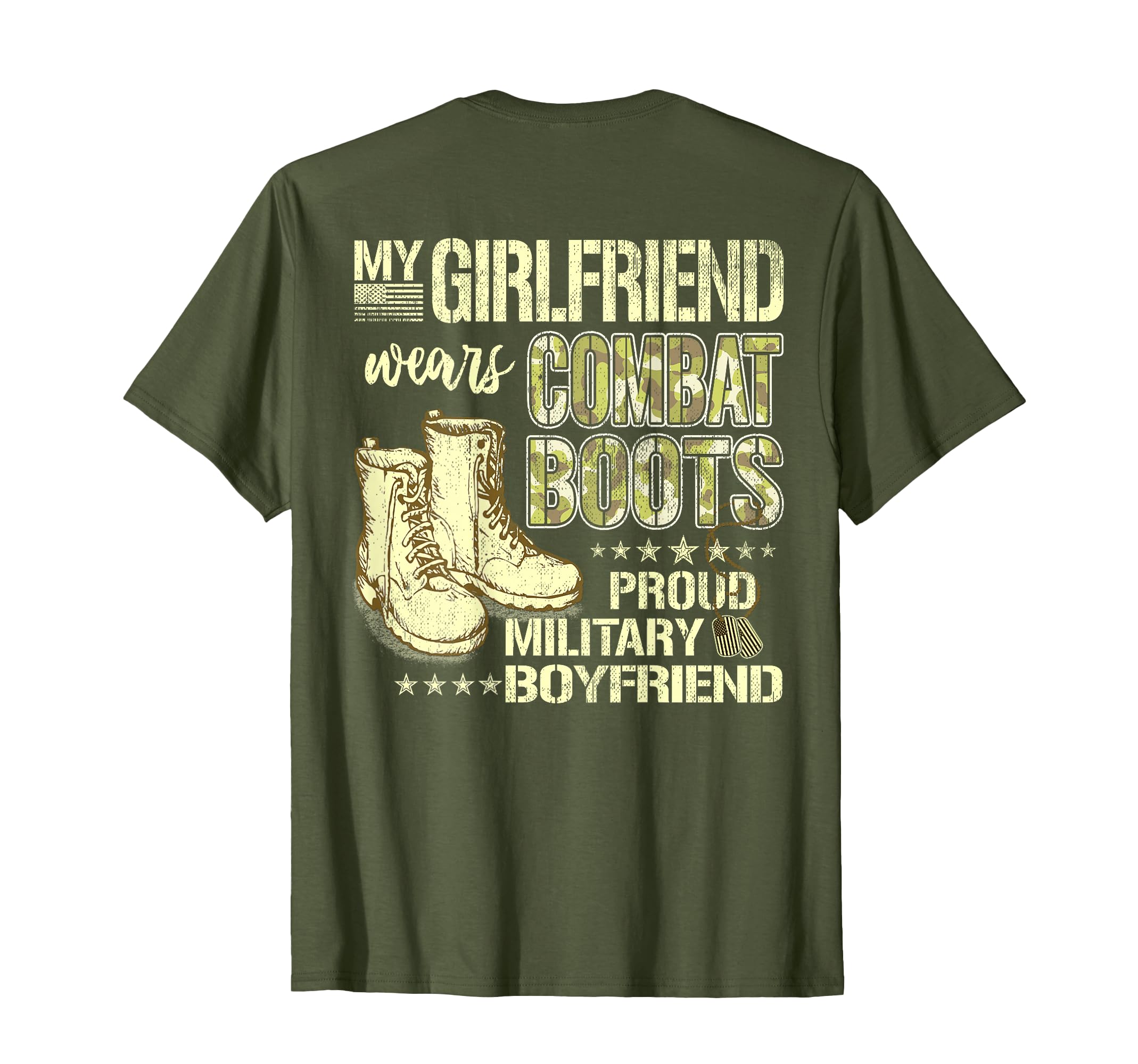 My Girlfriend Wears Combat Boots Proud T-Shirt - Minimalist Print Unisex - T-Shirt, Sweatshirt, Hoodie