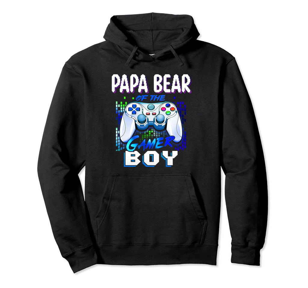Funny Papa Bear Gamer Birthday Hoodie - Fun Novelty Design for Adults - T-Shirt, Sweatshirt, Hoodie
