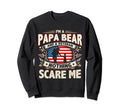 Veteran Papa Bear Dad Usa Flag 4Th Sweatshirt - Unique Graphic Men Women - T-Shirt, Sweatshirt, Hoodie